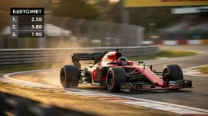 F1 Kertoimet 2026 – Vertailu, Analyysi & Voittajakertoimet